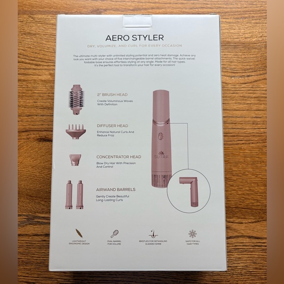 Sutra Aero Styler Hair Tool Set in Pink- with box- used twice - Picture 6 of 9